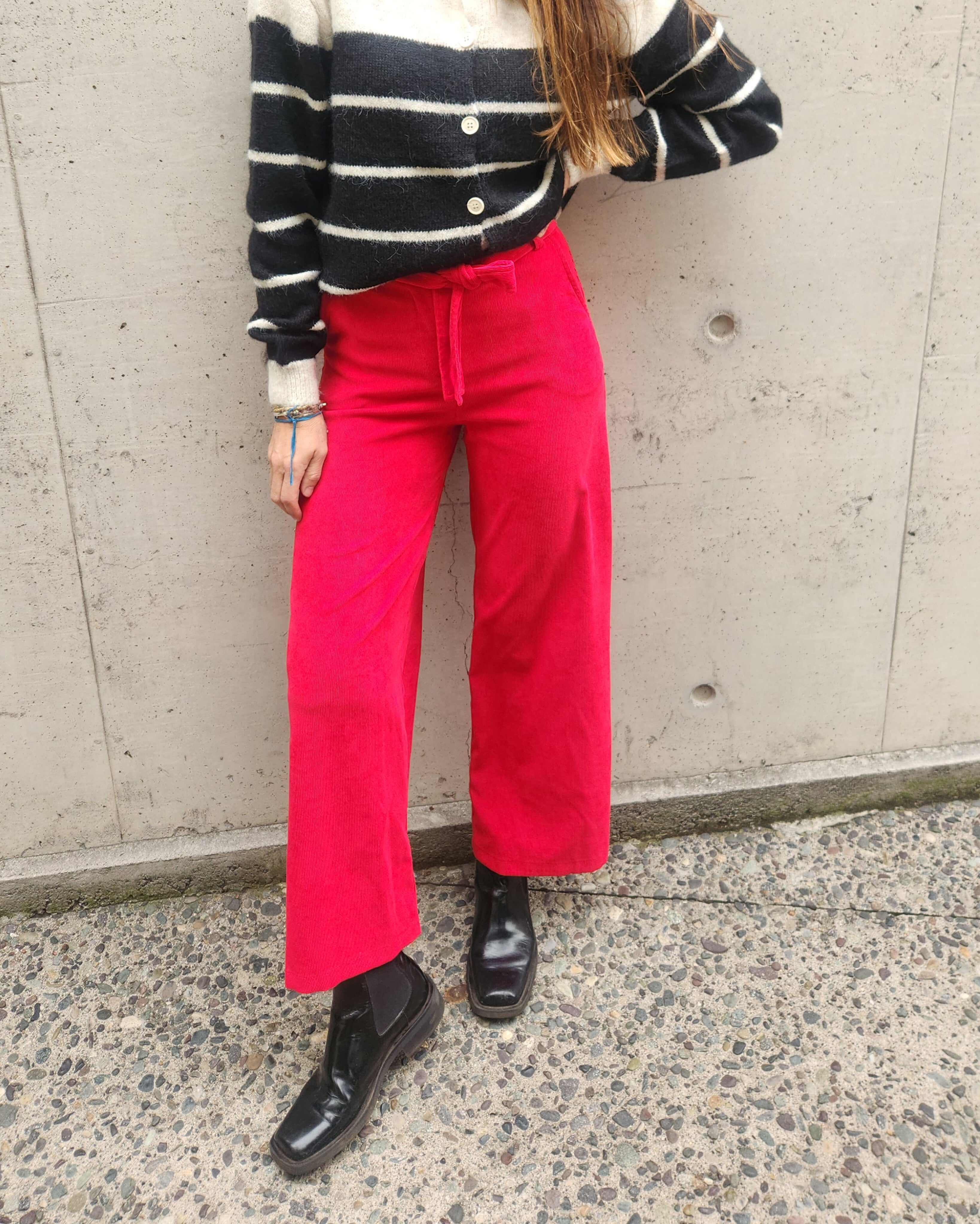 PANTALON LEONORE COTELE ROJO