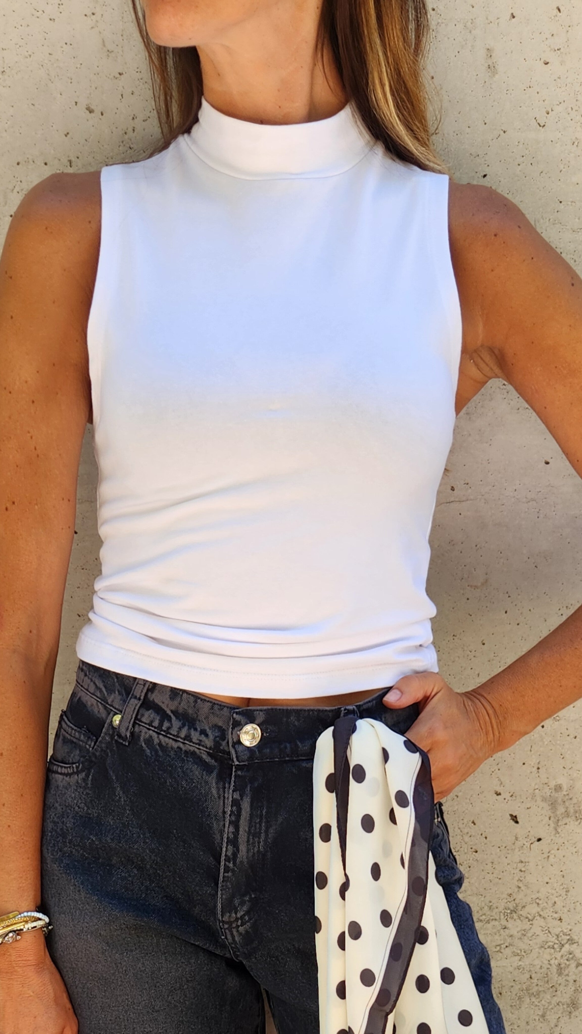 POLERA LOTUS BLANCA